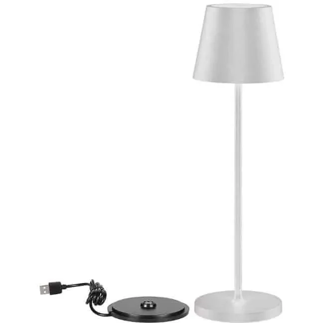 VT-7522 Tischleuchte - 3000K - Dimmbar durch Berührung - Wiederaufladbar - Weiß - IP54 - 2