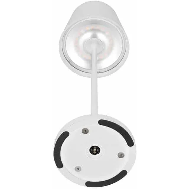 VT-7522 Tischleuchte - 3000K - Dimmbar durch Berührung - Wiederaufladbar - Weiß - IP54 - 5