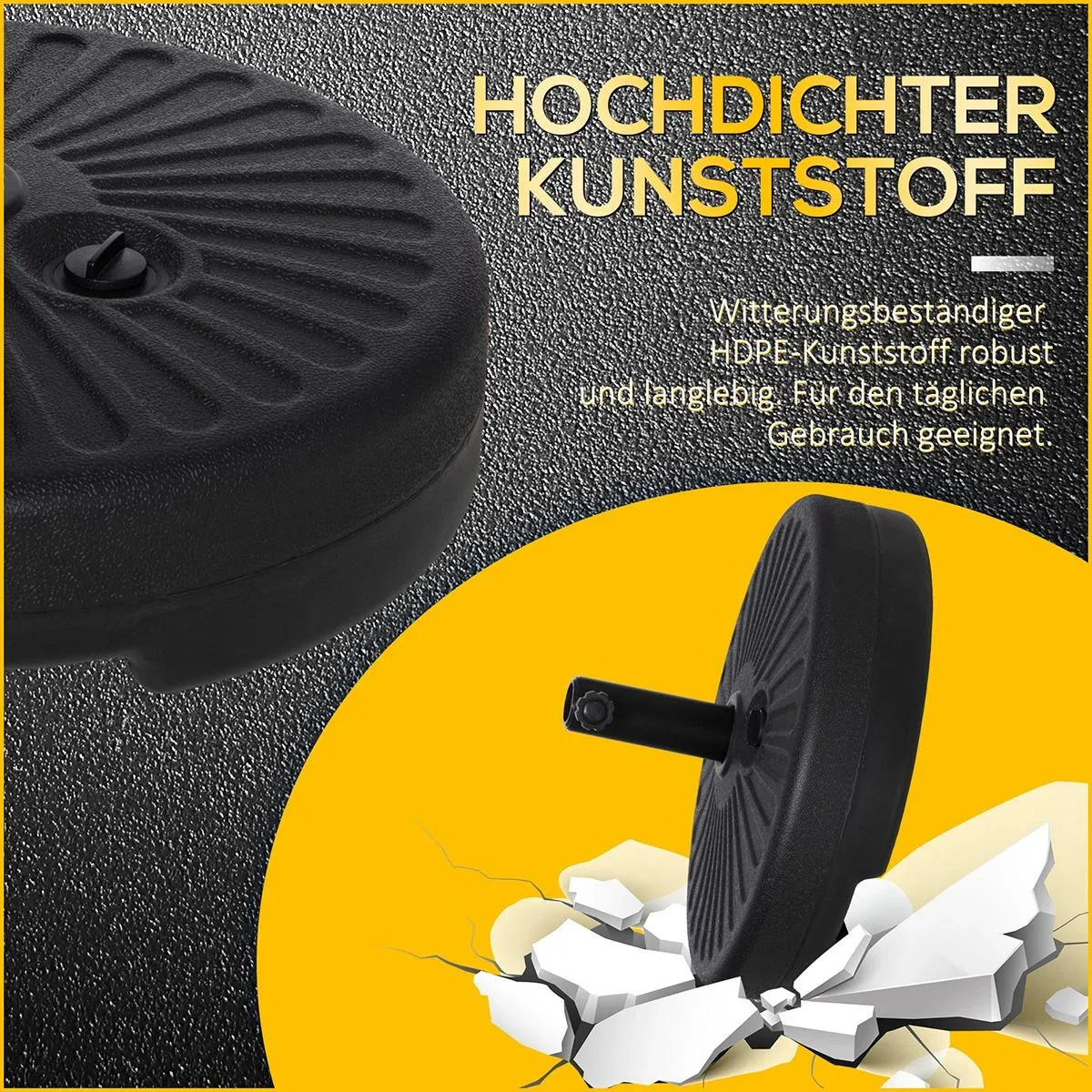 Sonnenschirmständer 22 kg Schirmst - 3