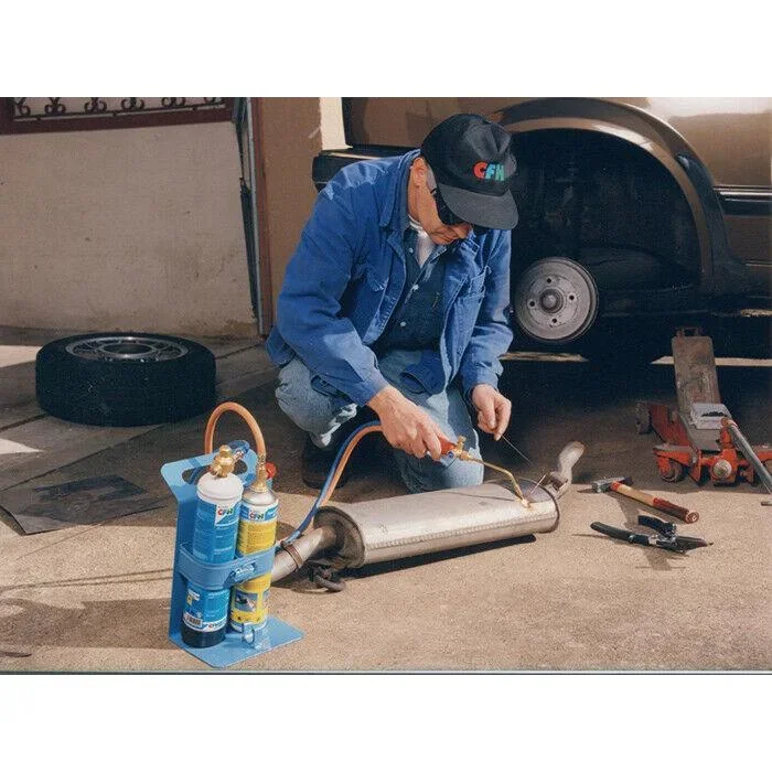 Profi-Lötkolben mit gebündelter Flamme - Set inklusive - 650 °C - 2