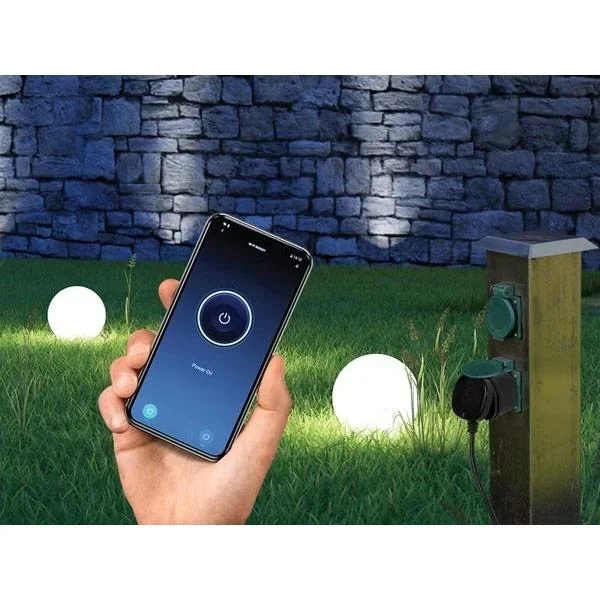 LED-Acryl-Weihnachtsstern - 30x5x30cm MIT Perel Smart home Wifi-Stecker für den Außenbereich - 1