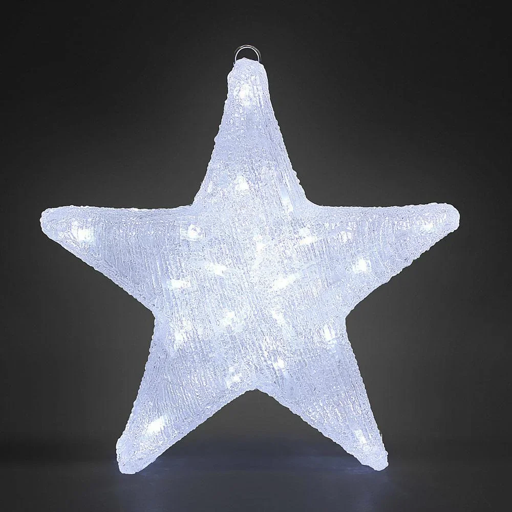 LED-Acryl-Weihnachtsstern - 30x5x30cm MIT Perel Smart home Wifi-Stecker für den Außenbereich - 4