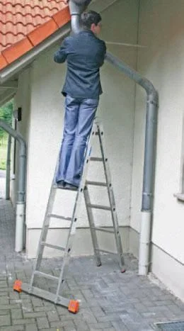 Gelenk Doppelleiter Alu 2 X 6 Sprossenleiter - 1