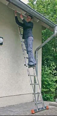 Gelenk Doppelleiter Alu 2 X 6 Sprossenleiter - 3