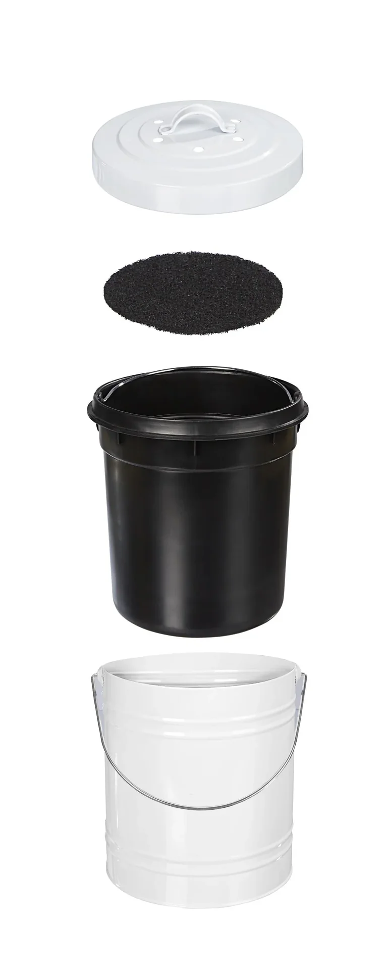 Bio-Mülleimer, 4-teilig, 29 x 20 cm, 4 Liter - 1