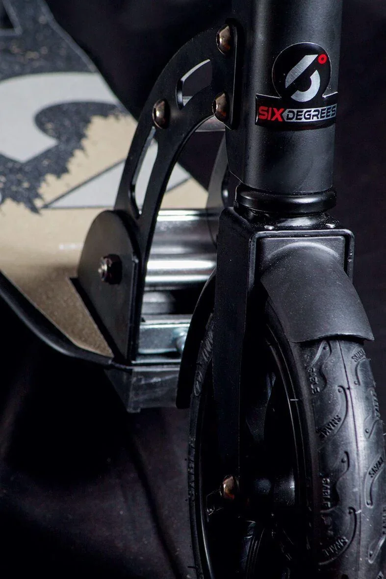 Aluminium Scooter mit Luftbereifung, Klappmechanismus, 205 mm, ABEC 7, höhenverstellbar, gold - 4