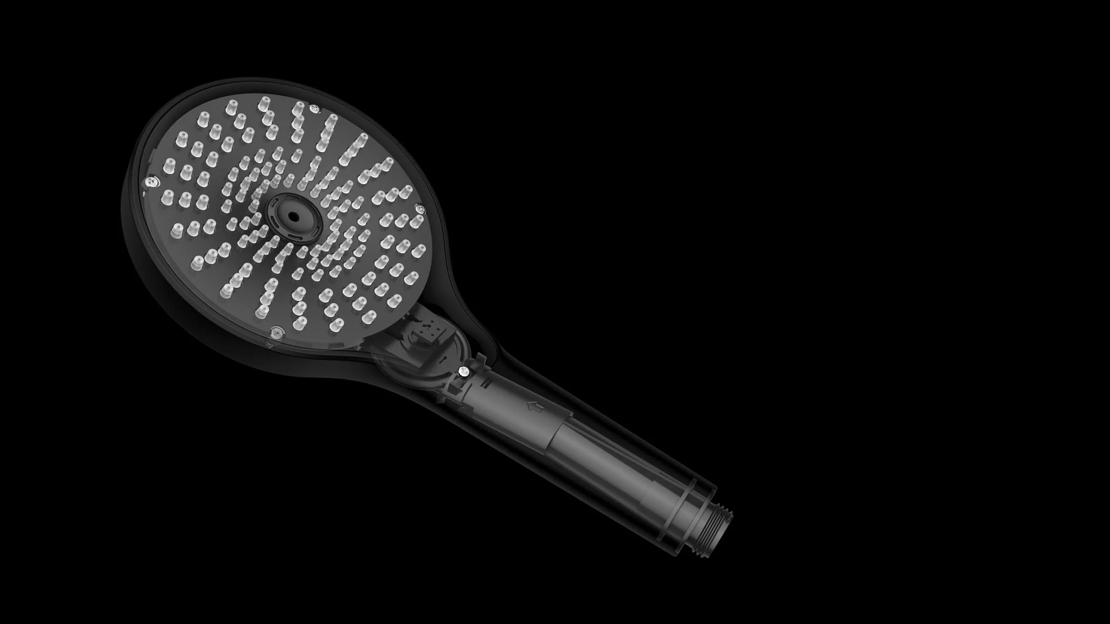 Duschkopf Ultimate Shower Schwarz/Grau, Ø 13 cm - 3