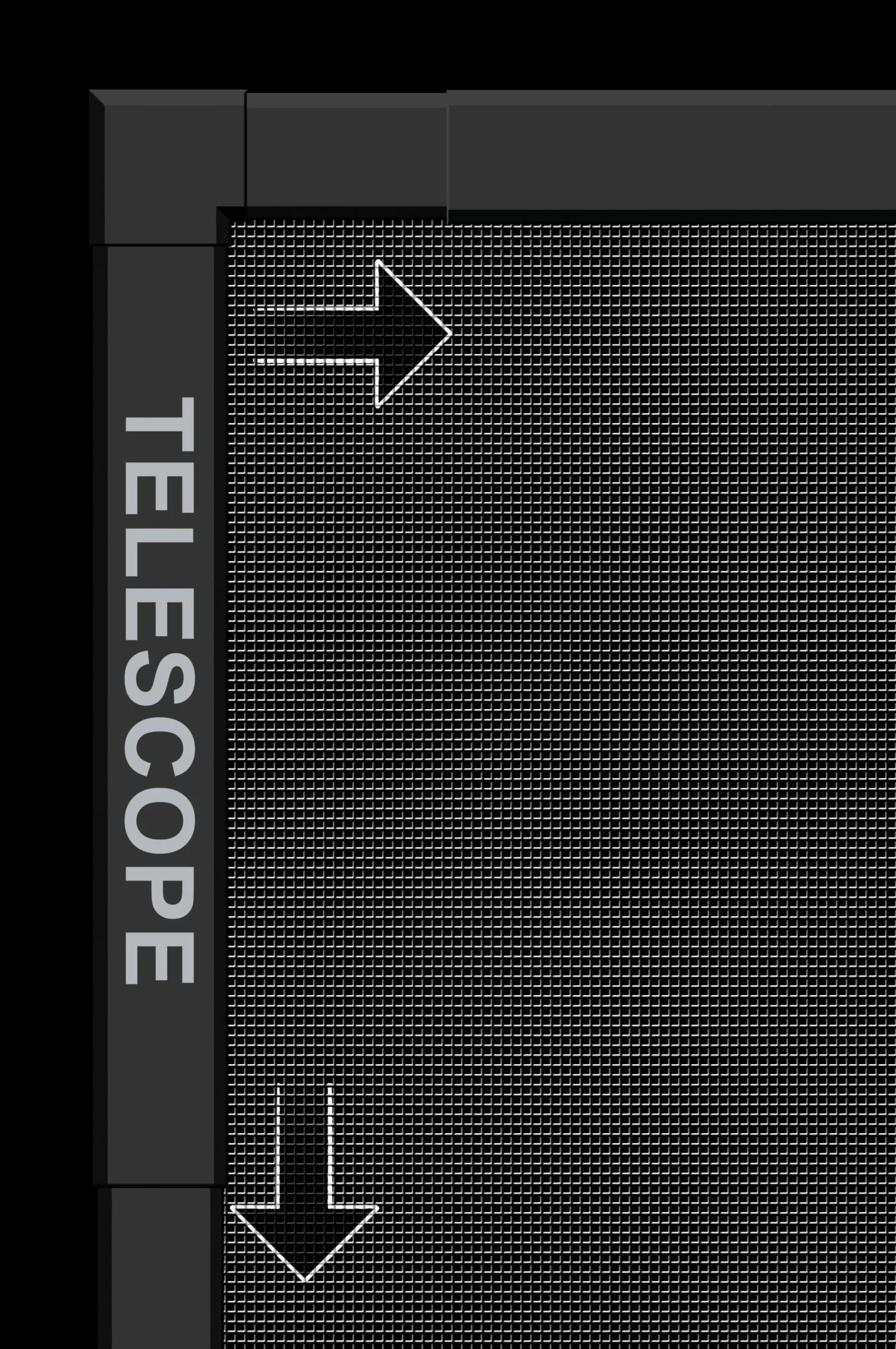 Fliegengitterfenster TELESCOPE, Farbe anthrazit - 1