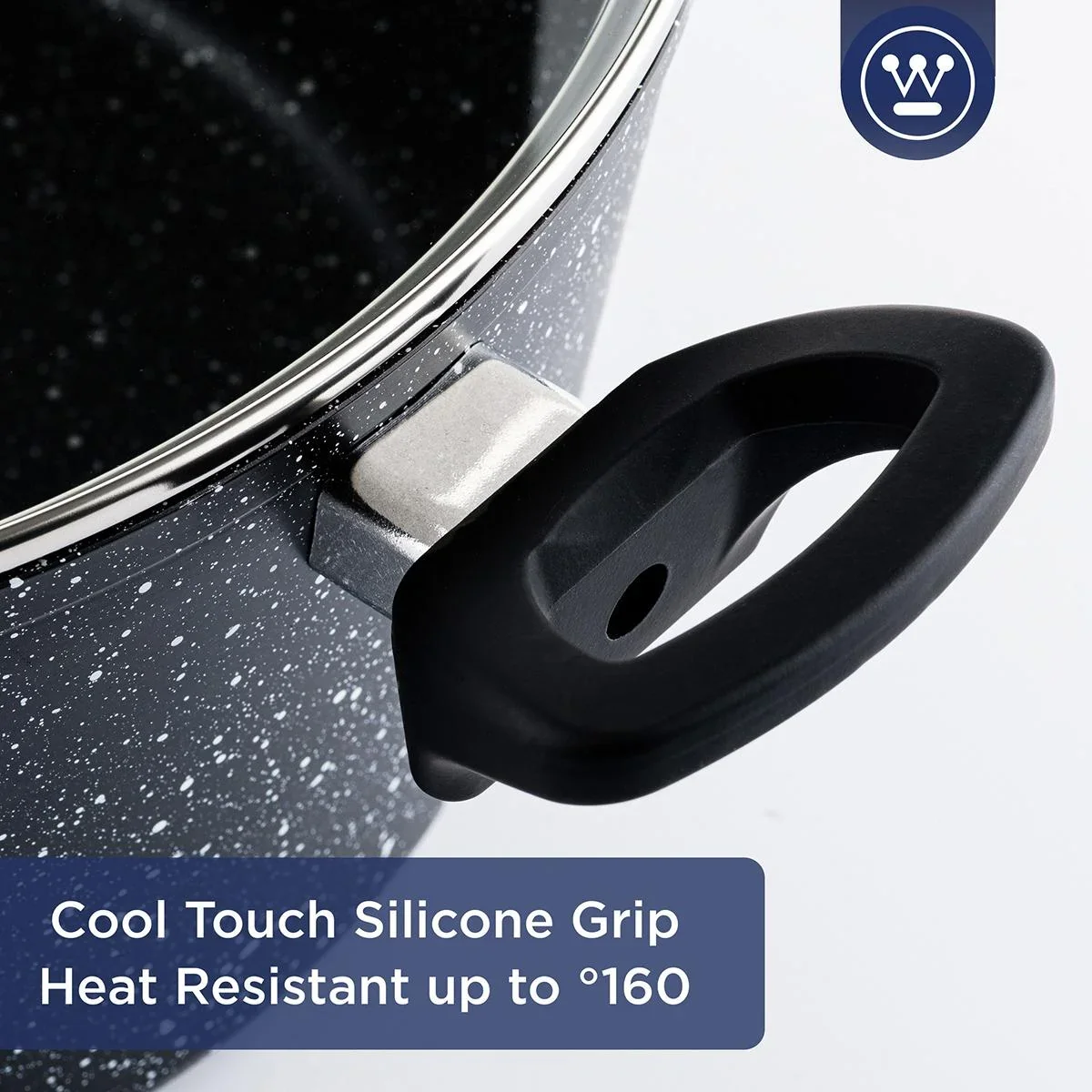 Bratpfanne Ø24 cm (12.5") Schwarzer Marmor - 3