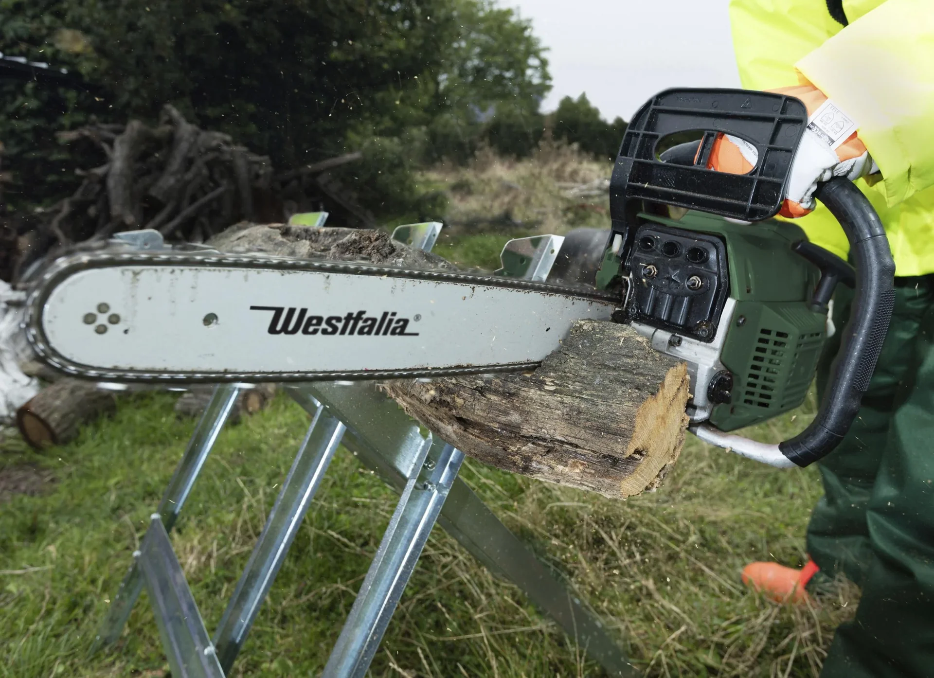 Benzin Kettensäge GM BK 4545 inkl. Abdeckplane 3 x 4 m - universell nutzbar - 5