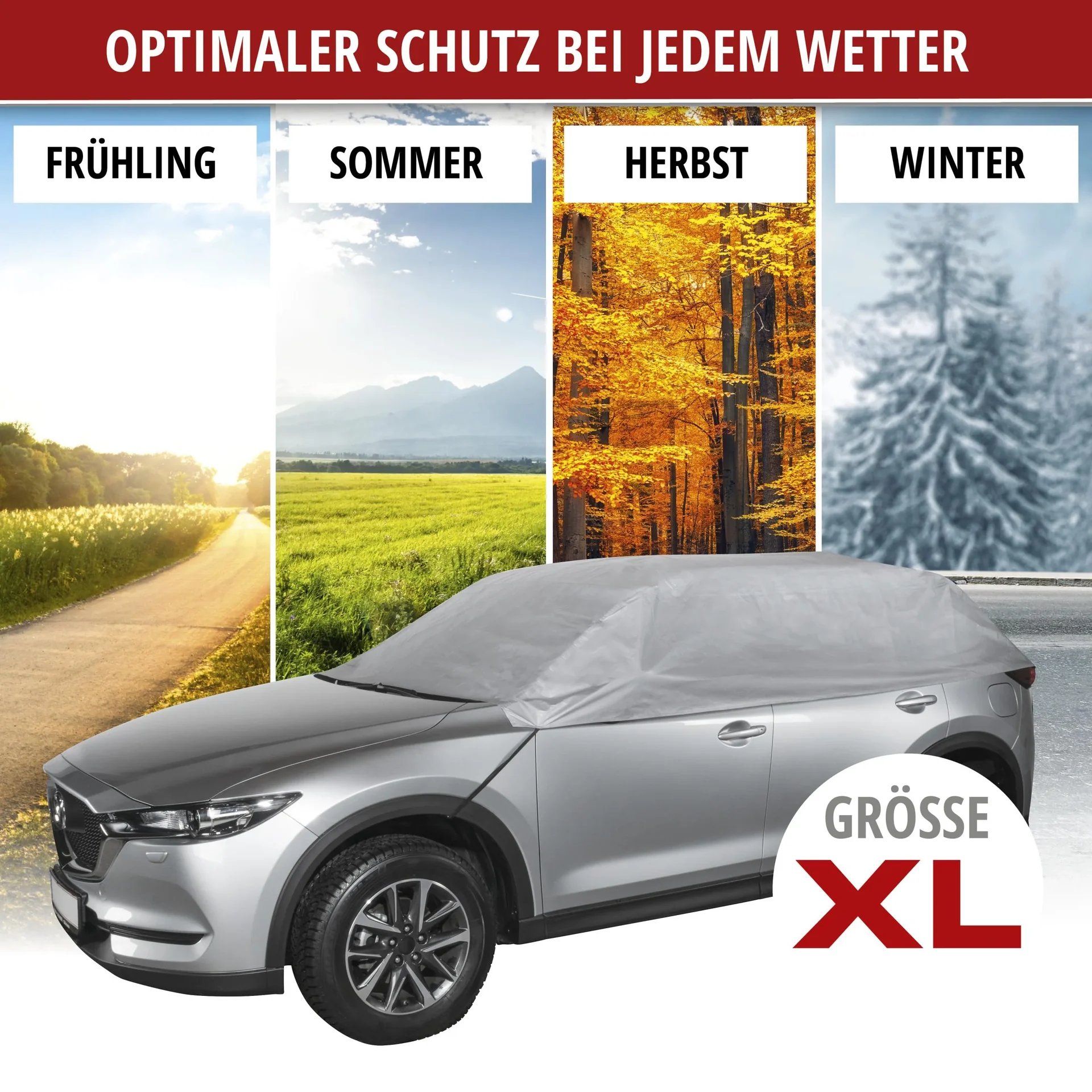 All Weather light halb - Größe XL - 318 x 158 x 51 cm - PEVA - 3