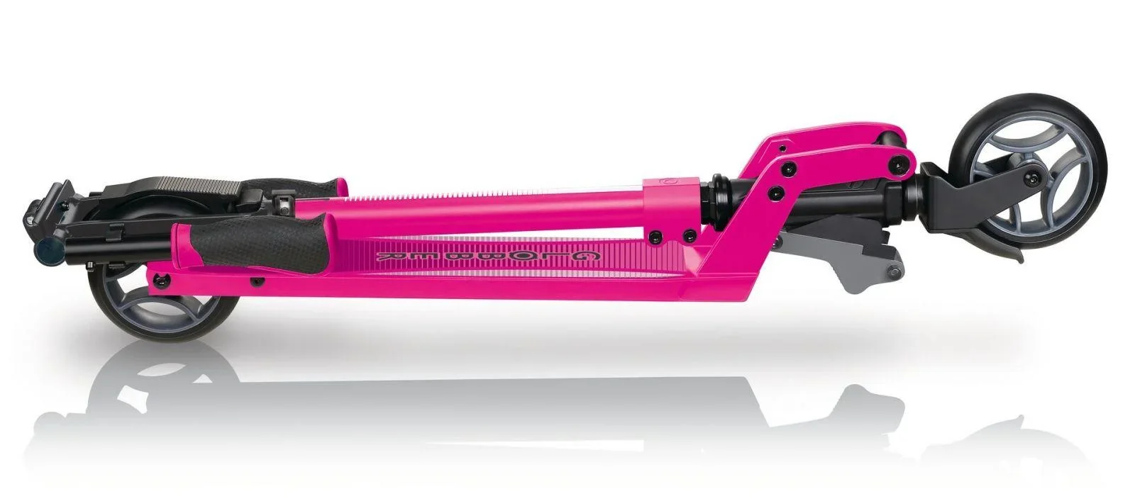 ONE K 125 Tretroller, 125 mm extra breit, ABEC 7, höhenverstellbar, Klappmechanismus, neon pink - 3