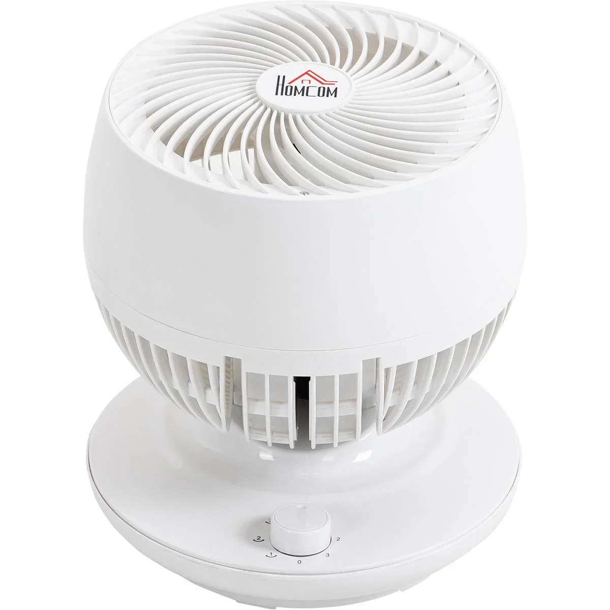 Tischventilator Umluftventilator 90° Kippfunktion 70° Oszillation 3 Geschwindigkeiten ABS Kunststoff l Ø27 x 34H cm - 3