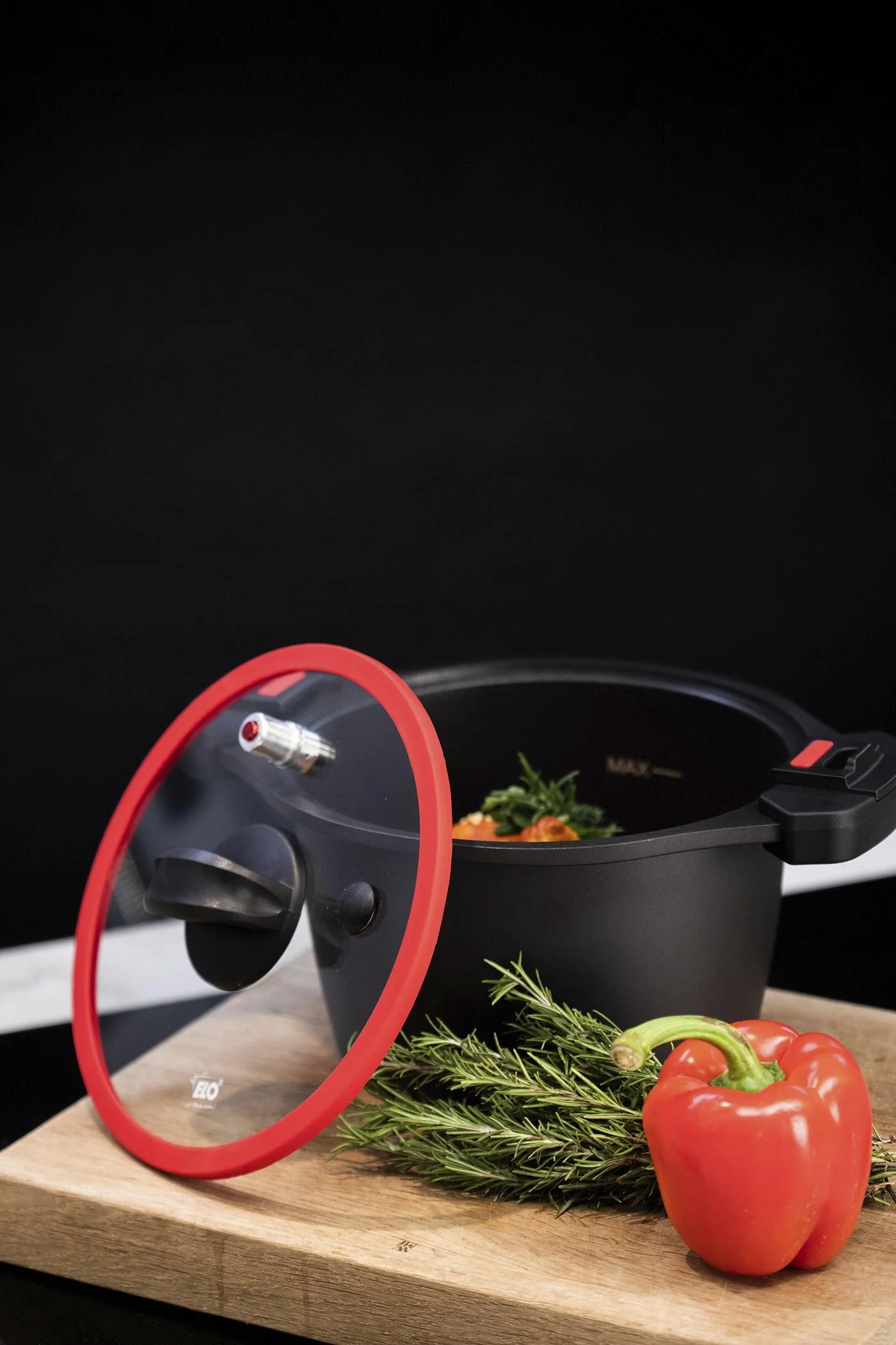 Energiespartopf 6 Liter - Aluguss Kochtopf mit Druckausgleich-Deckel zum Sofort-Öffnen - 1