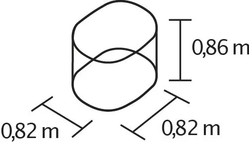 Hochbeet Terra Rund 858, Farbe blank - 2