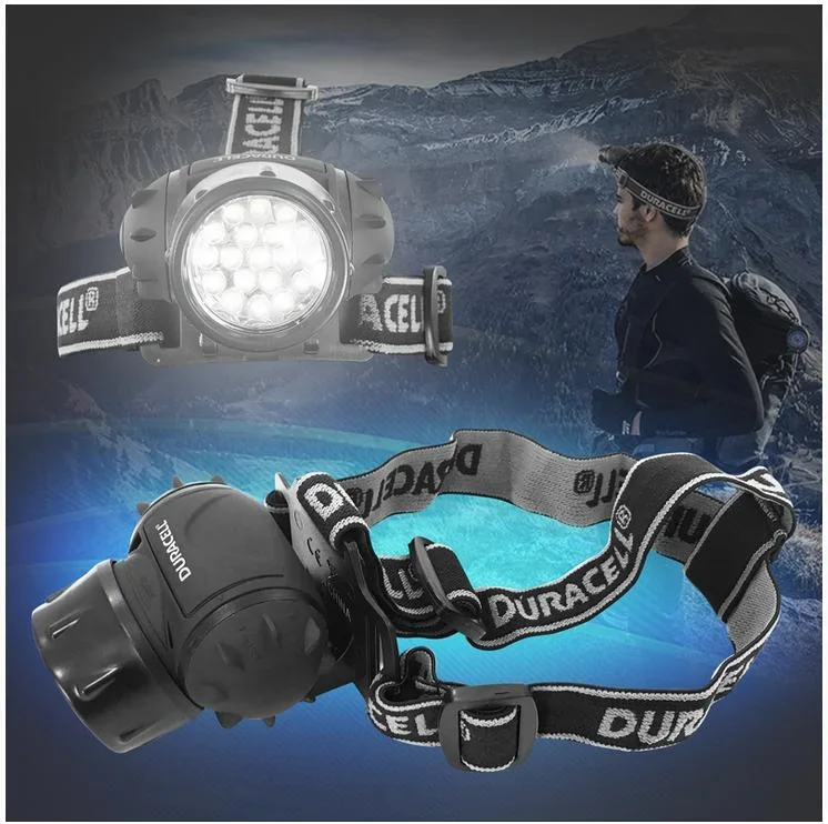 Stirnlampe mit 19 LED's inkl. Batterien - 2