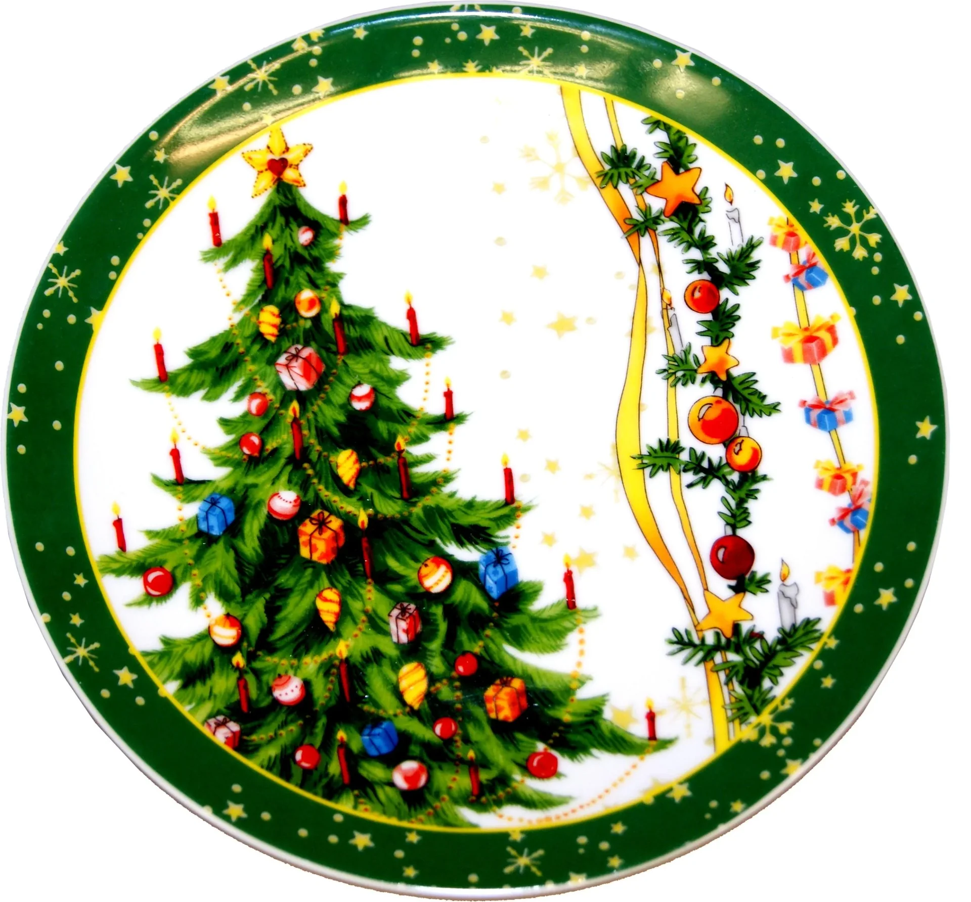 Weihnachtsgedeck "Tannenbaum" 2er Set grün - 1