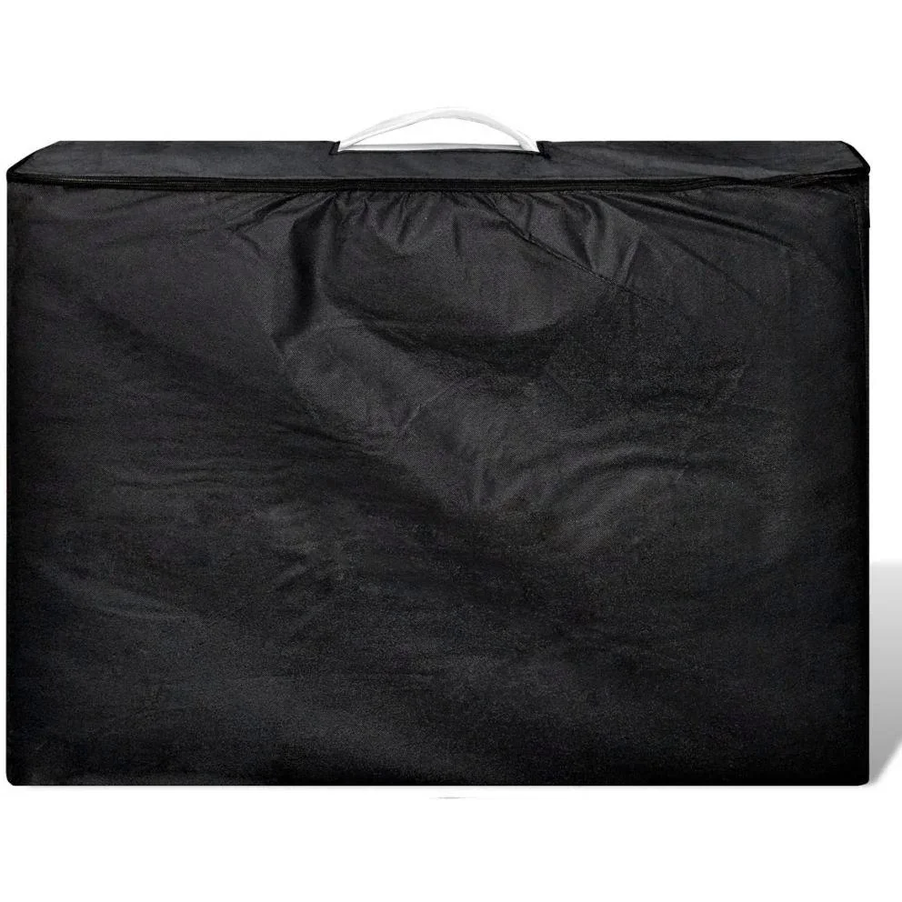 Klappbare Massageliege 2 Zonen mit Holzrahmen (creme) - 0