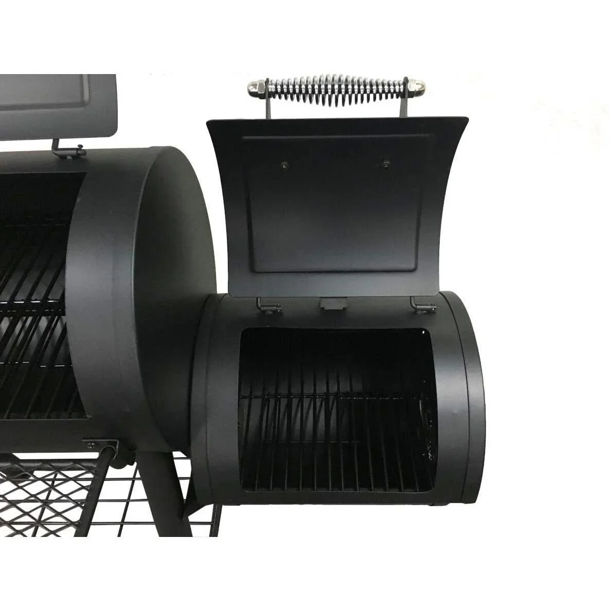 Holzkohlegrill Smoker Edmonton 121x122x55cm Schwarz - 1