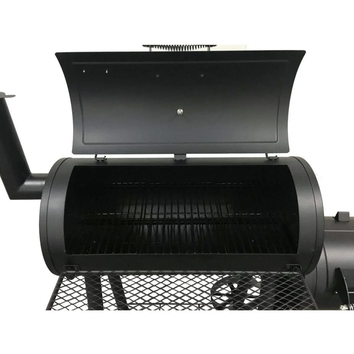 Holzkohlegrill Smoker Edmonton 121x122x55cm Schwarz - 2