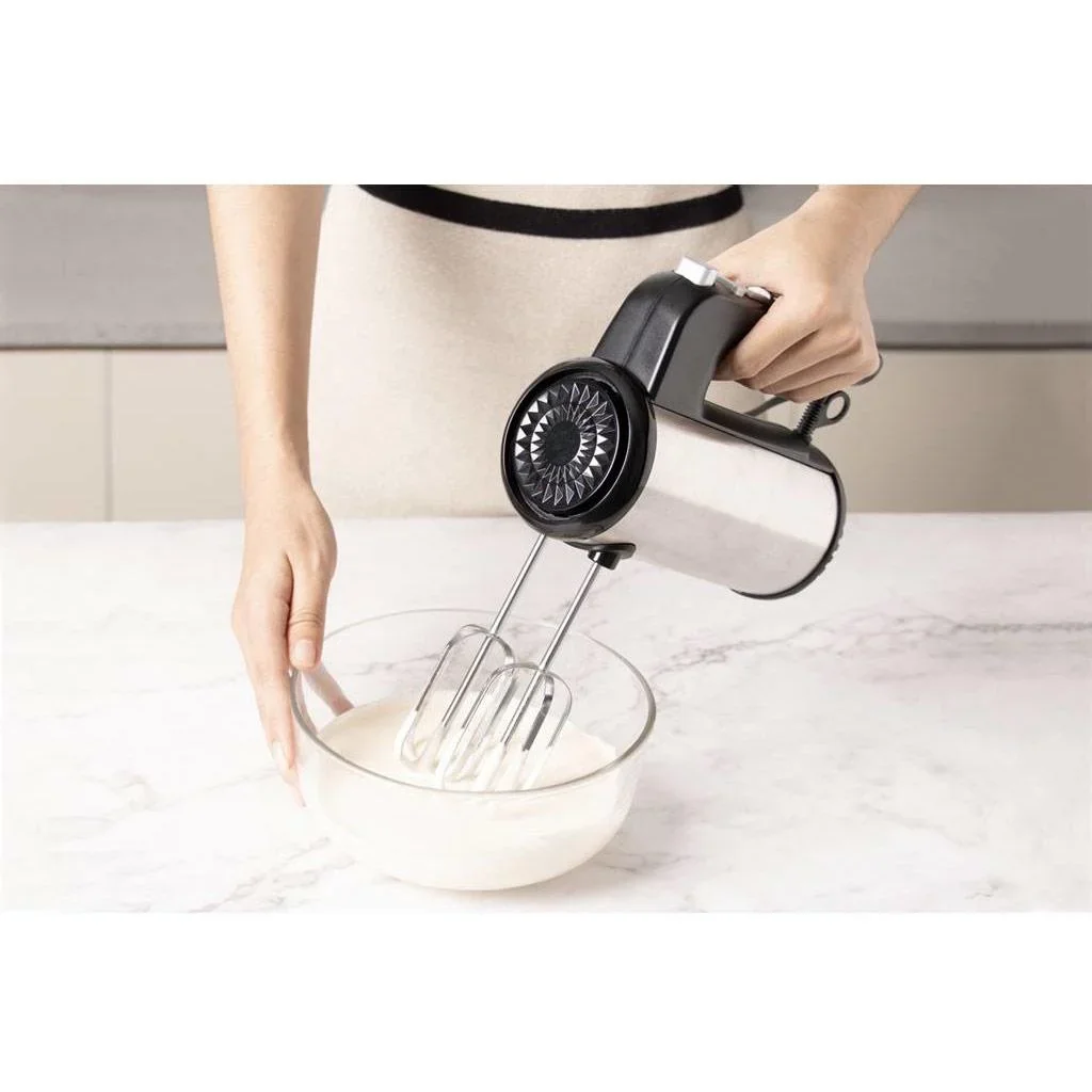 Handmixer - 5 Geschwindigkeitsstufen - 750W - Edelstahl - 1