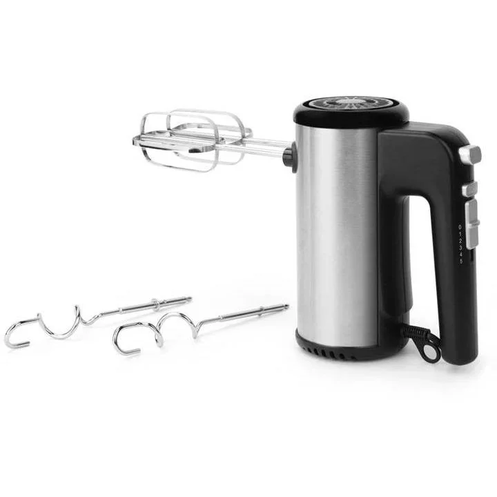 Handmixer - 5 Geschwindigkeitsstufen - 750W - Edelstahl - 4