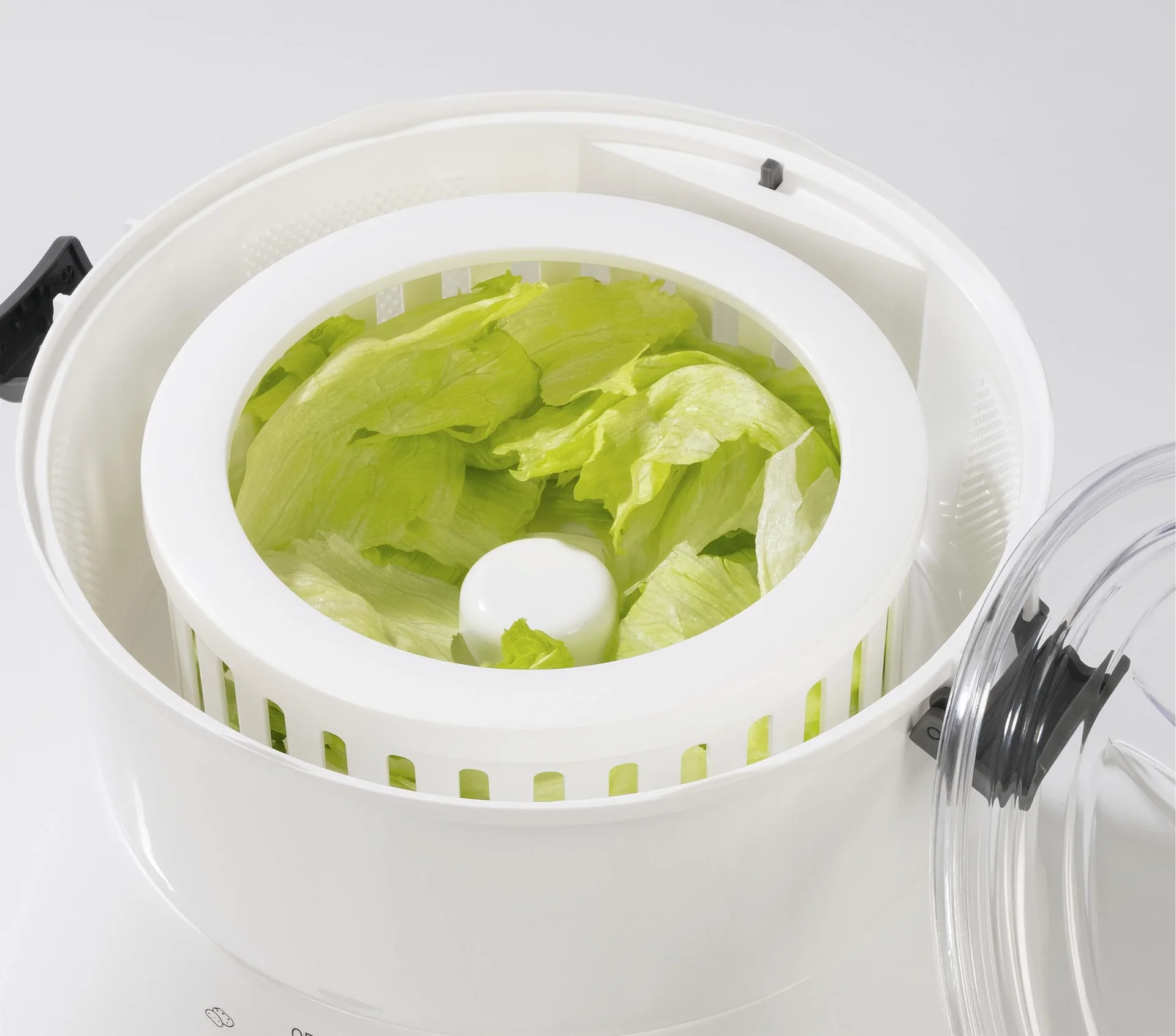 Elektro Kartoffelschäler 2in1, 85 Watt - Mit Salatschleuder - 2