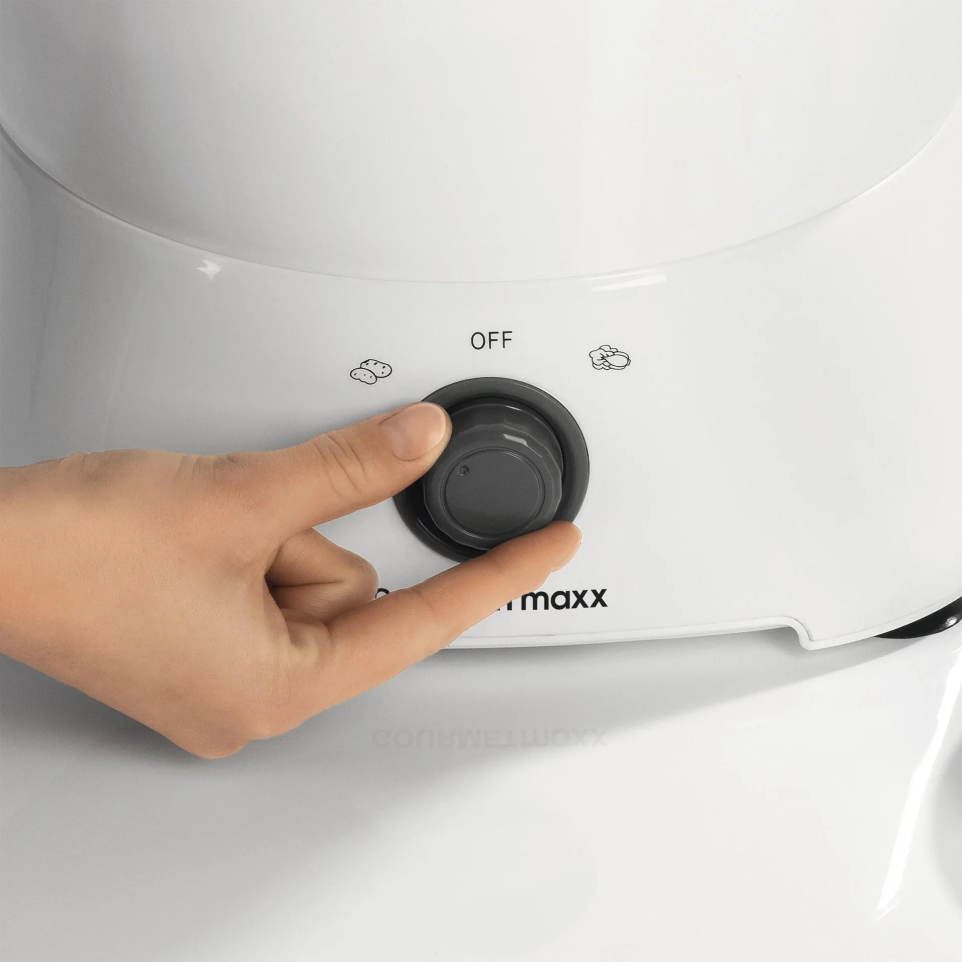 Elektro Kartoffelschäler 2in1, 85 Watt - Mit Salatschleuder - 3