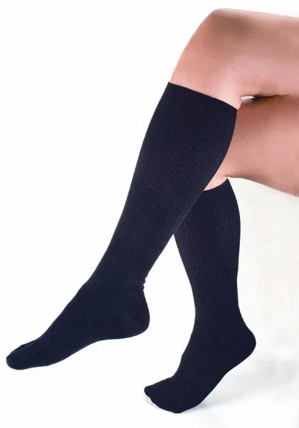 Stützkniestrumpf mit Frotteepolsterung, grau, Gr.40/41 - 0