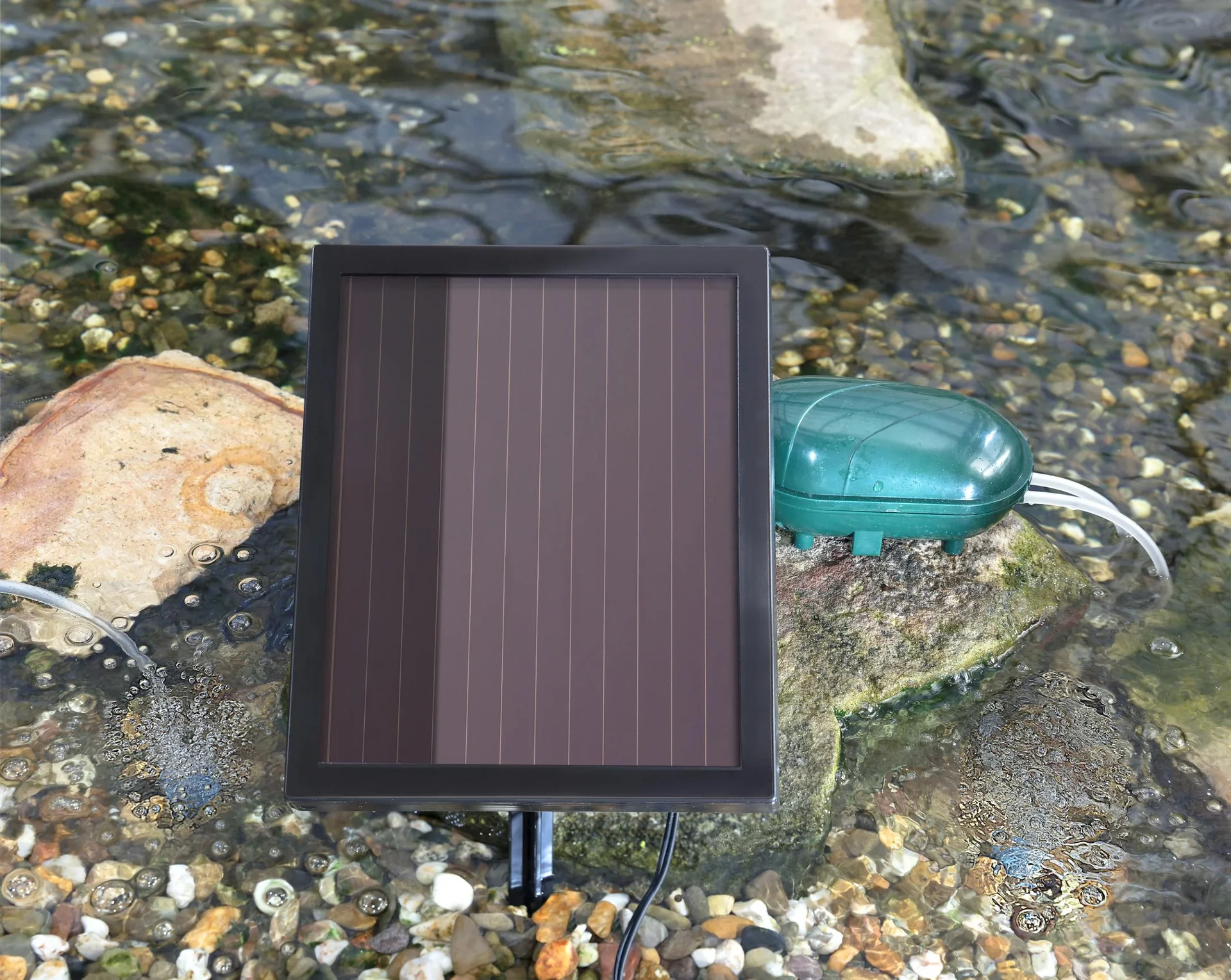 Solarteichbelüfter mit Akku - 0