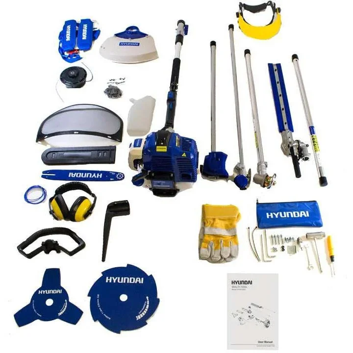 4-IN-1 Bürstenschneidemaschine, Heckenschere Kettensäge mit Benzinmotor - 8