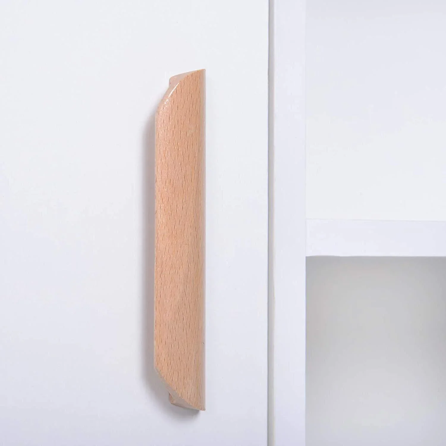 Standregal Bücherregal mit 8 Fächern 100 kg Belastbarkeit Kiefernholz Weiß 80 x 23,5 x 123 cm - 0