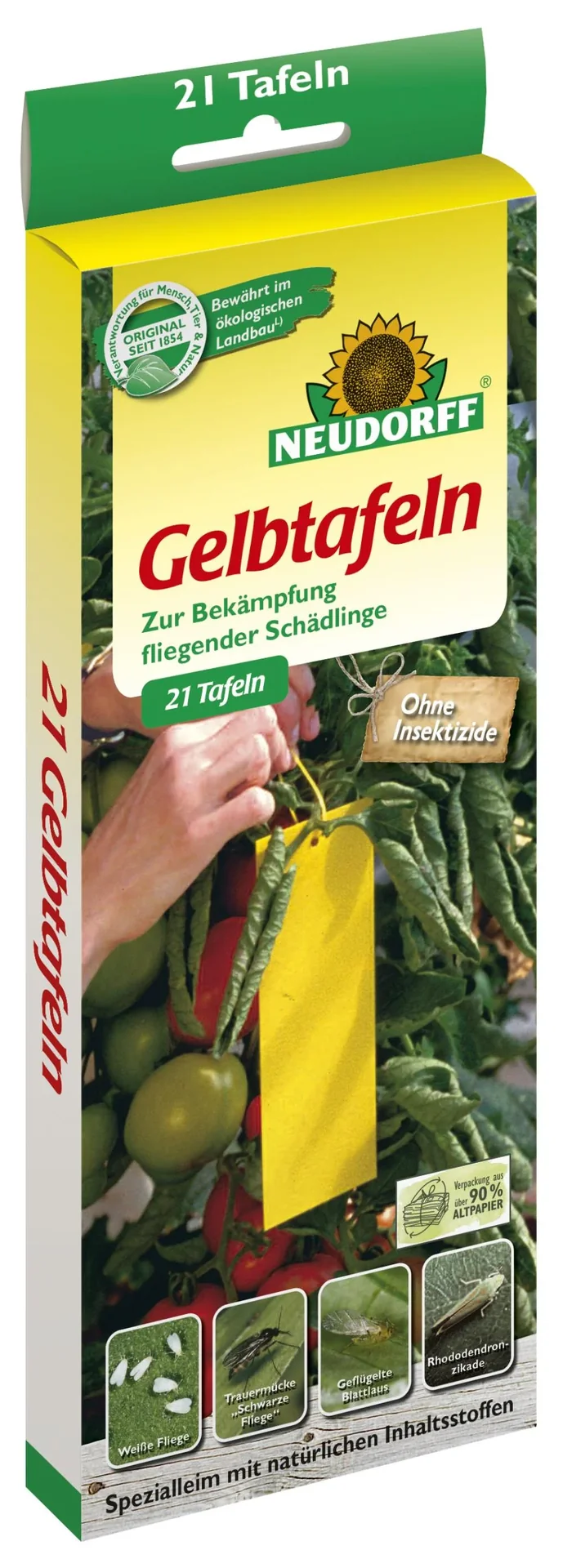 Gelbtafel kleinformat 7,5 x 20 cm - 21 Stück - 0