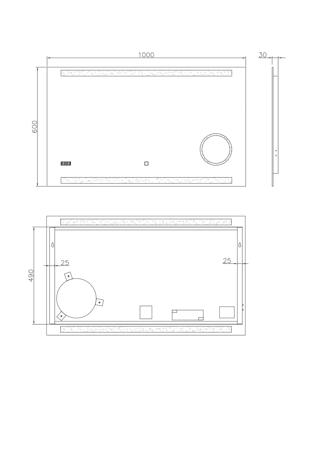 Badezimmerspiegel mit Beleuchtung, "King" - 100 x 60 cm - Lichtfarbe neutralweiß - Beleuchteter Kosmetikspiegel - 2