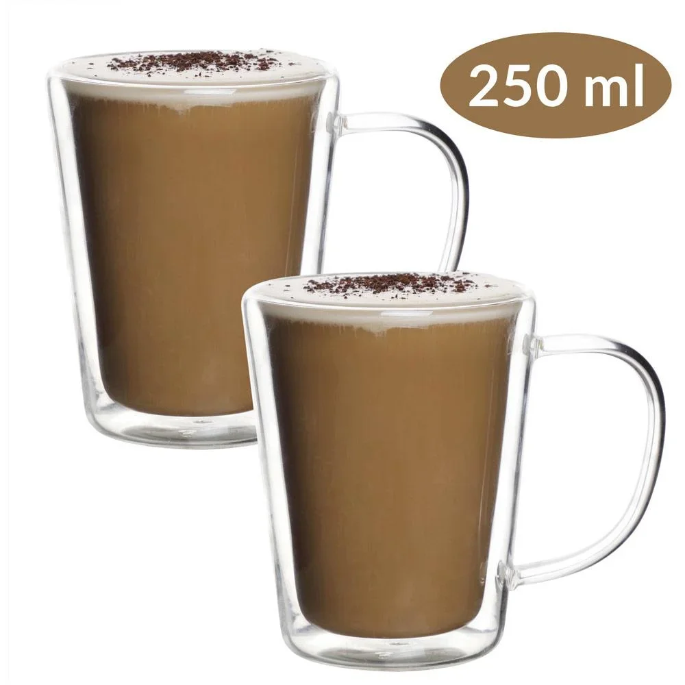 Teegläser Set 4 Stück - je 250ml - Doppelglas - 0