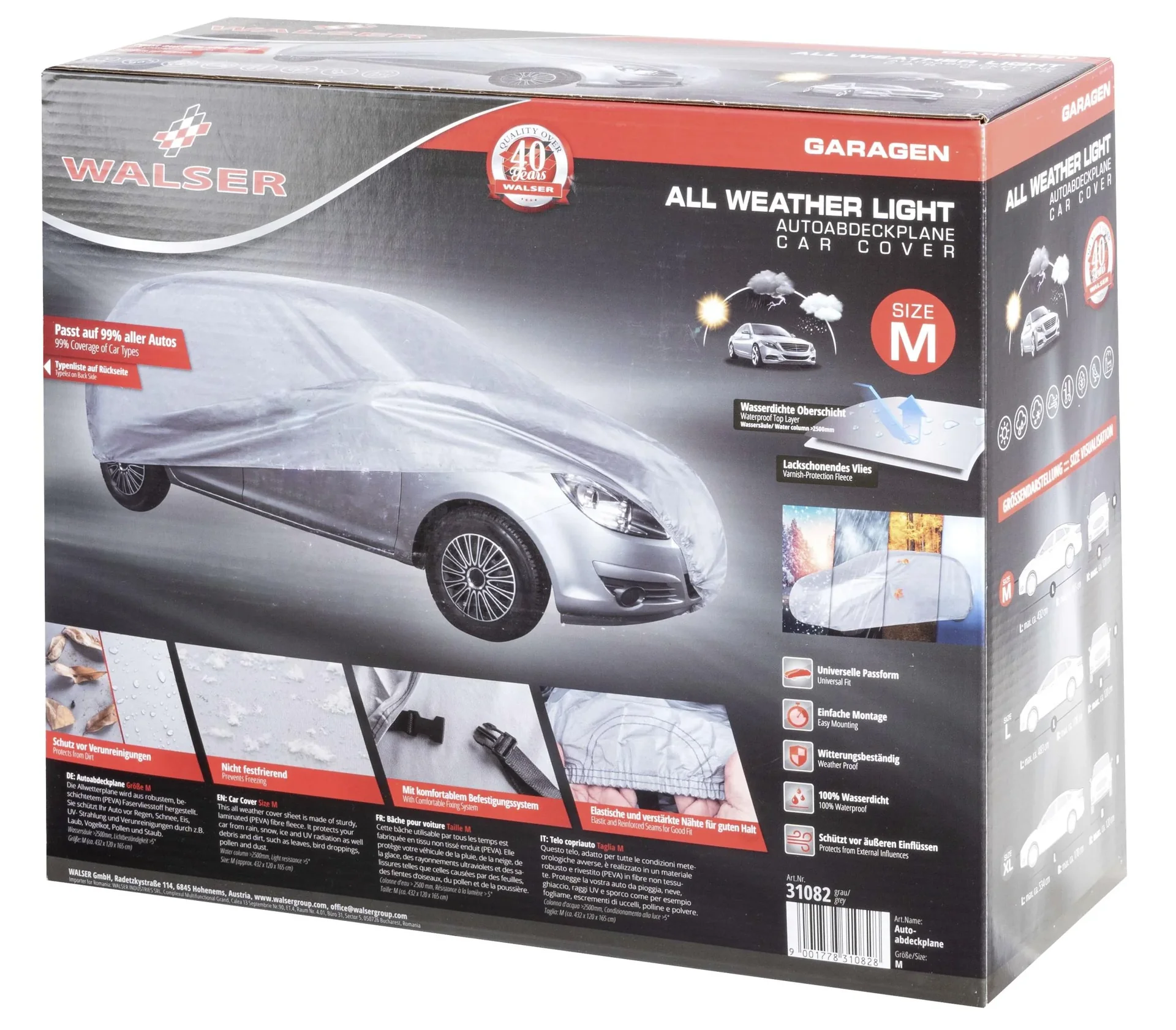 All Weather light - Größe M - 432 x 165 x 120 cm - PEVA - 1