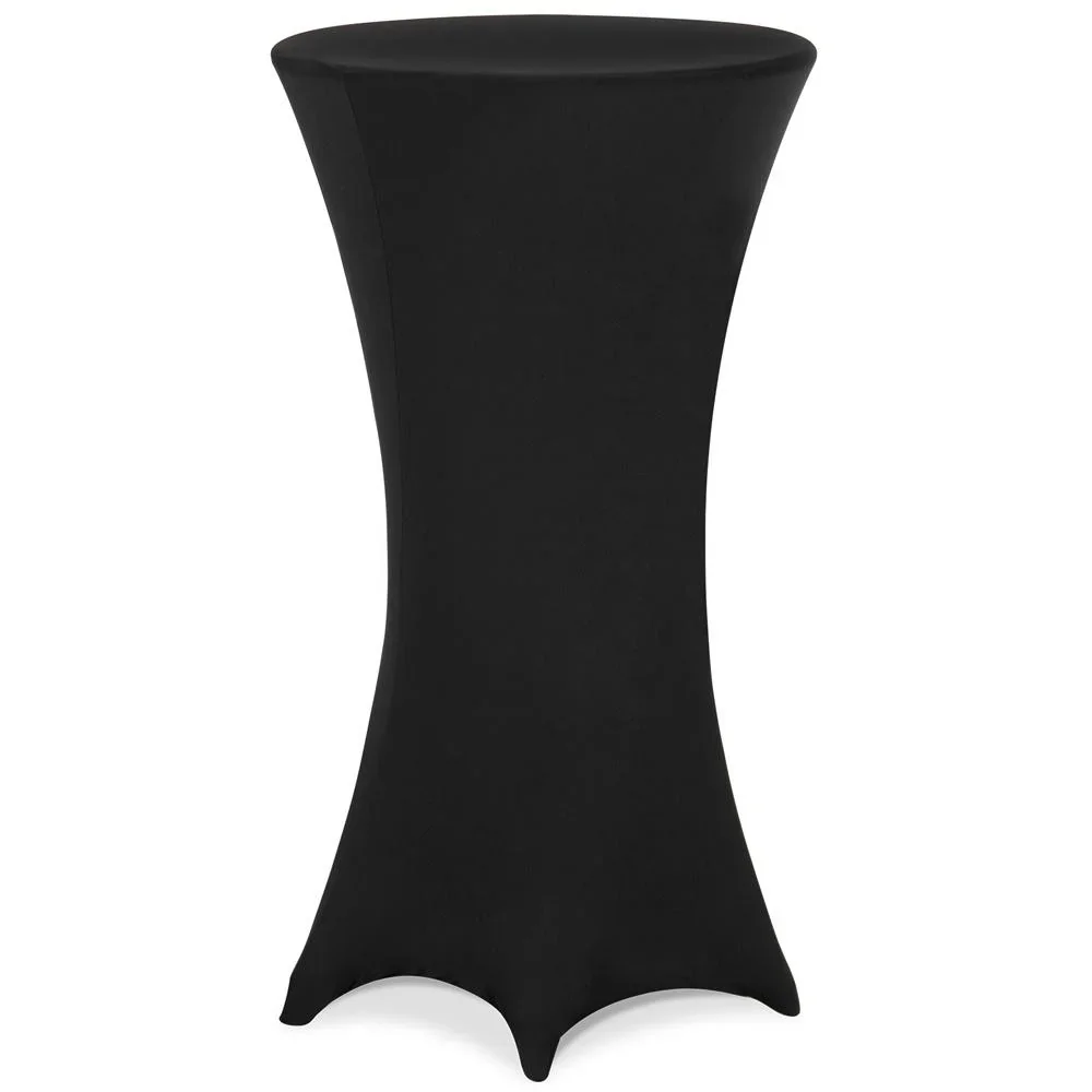 Tischabdeckung schwarz Ø70cm - 0