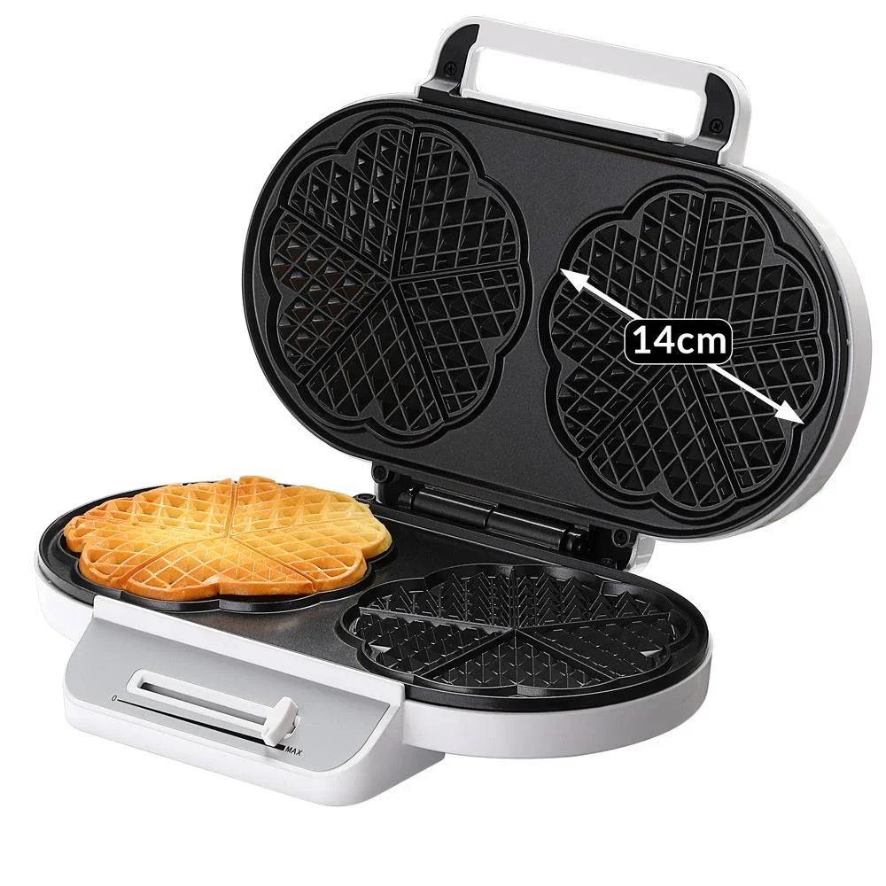 Waffeleisen - 1200 W - Herzform - 1
