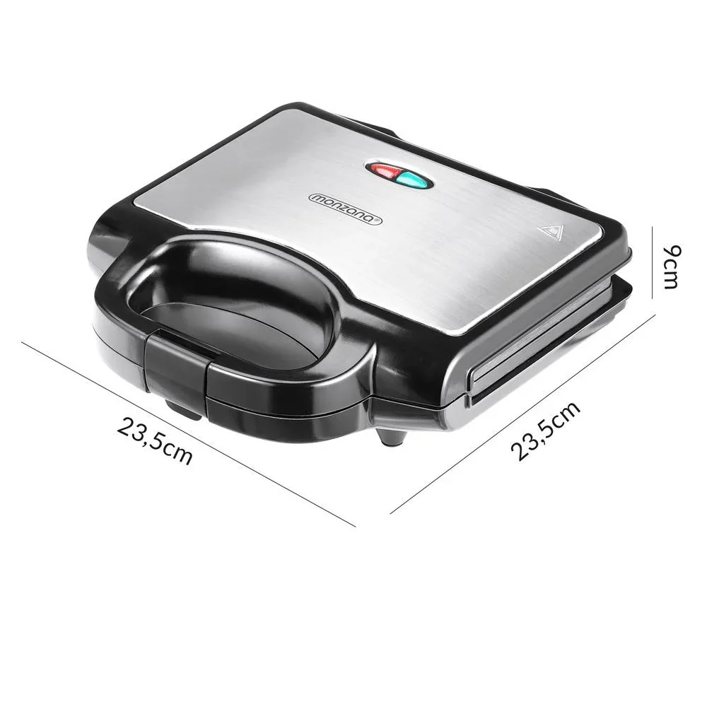 Sandwicheisen XL Schwarz/Silber 750W - 3