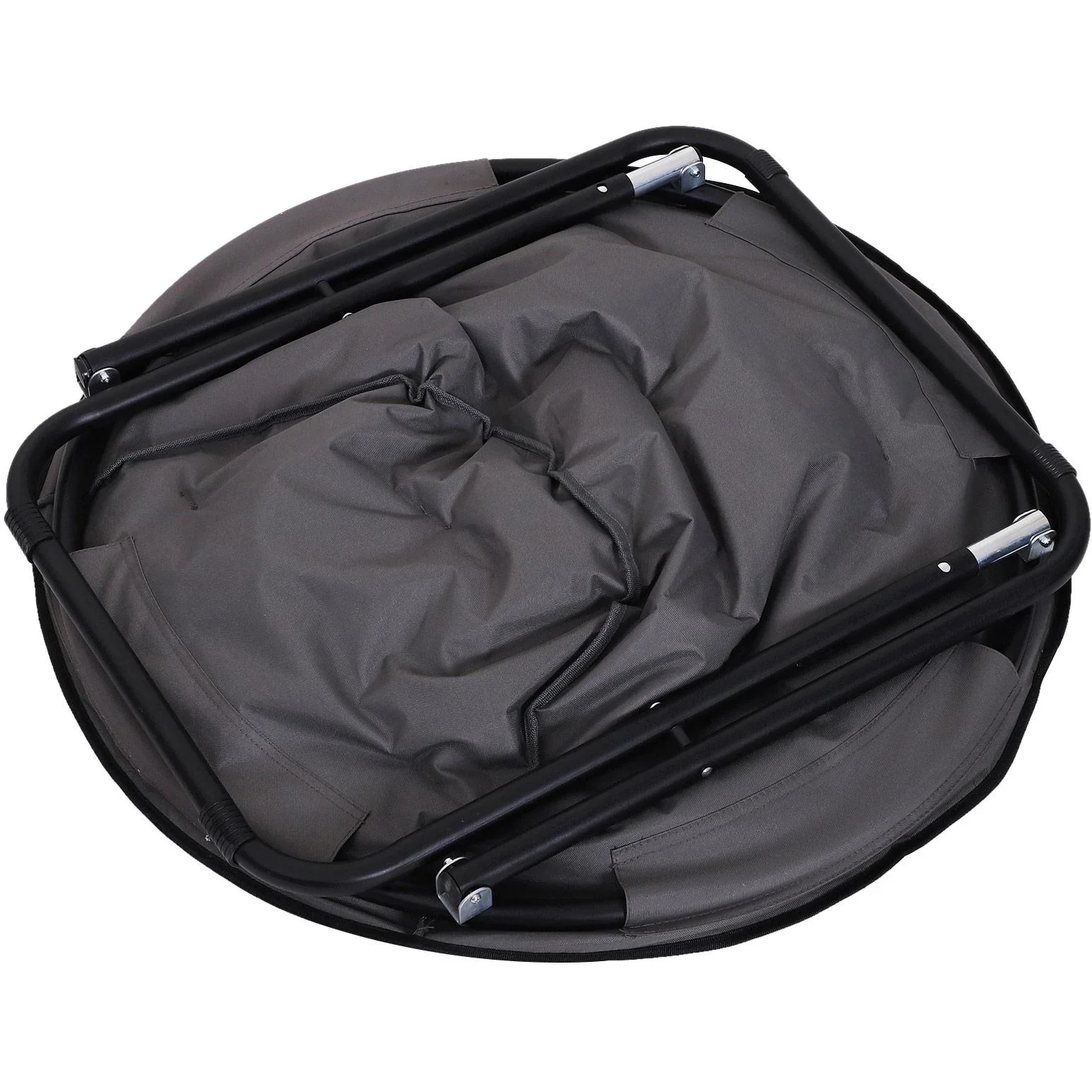 Klappstuhl Klappsessel Campingstuhl Gartenstuhl faltbar Grau 80 x 80 x 75 cm - 0