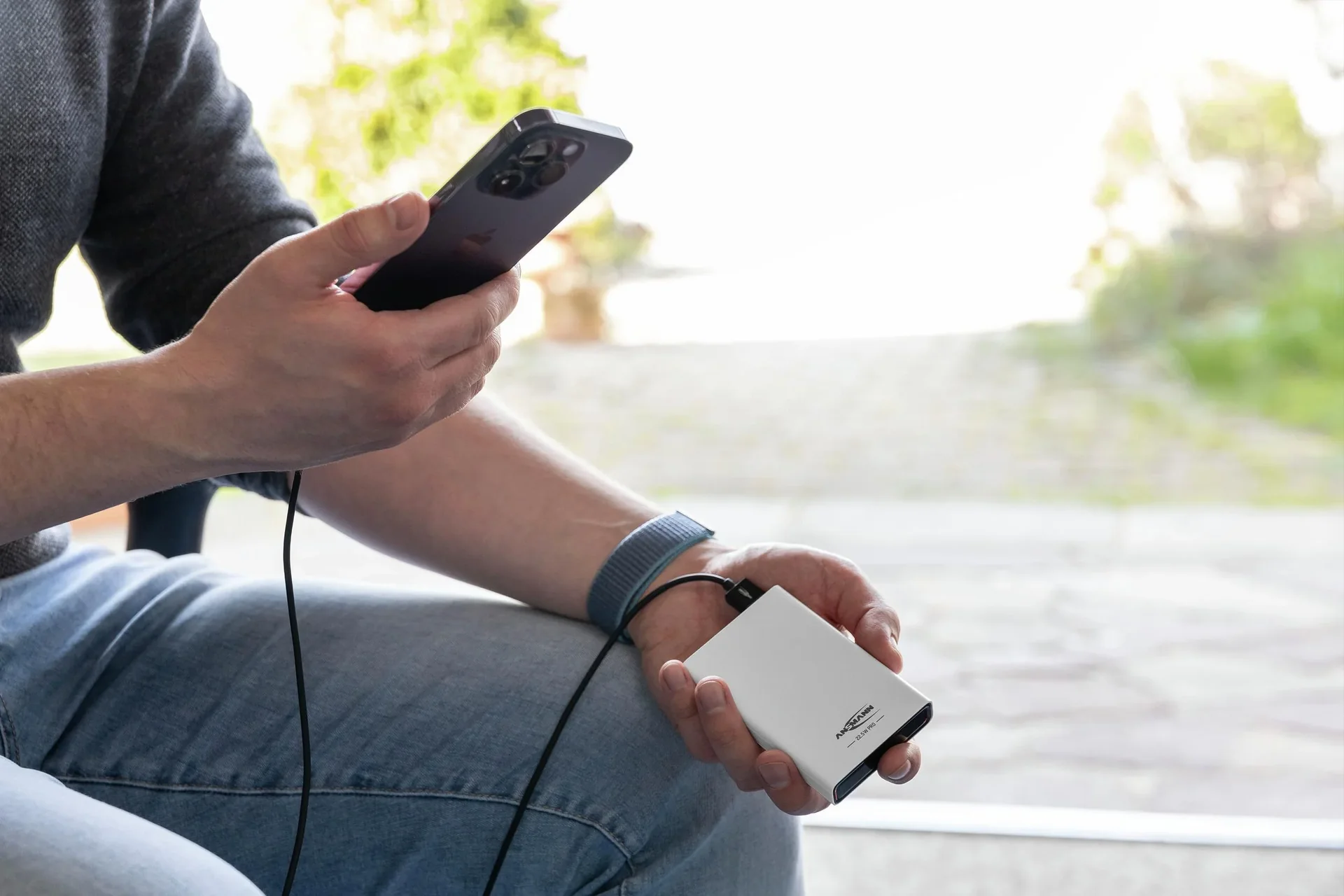 Powerbank 10000 PS222PD, Quick Charg 3.0 und Huawei Supercharge - weiß - 3