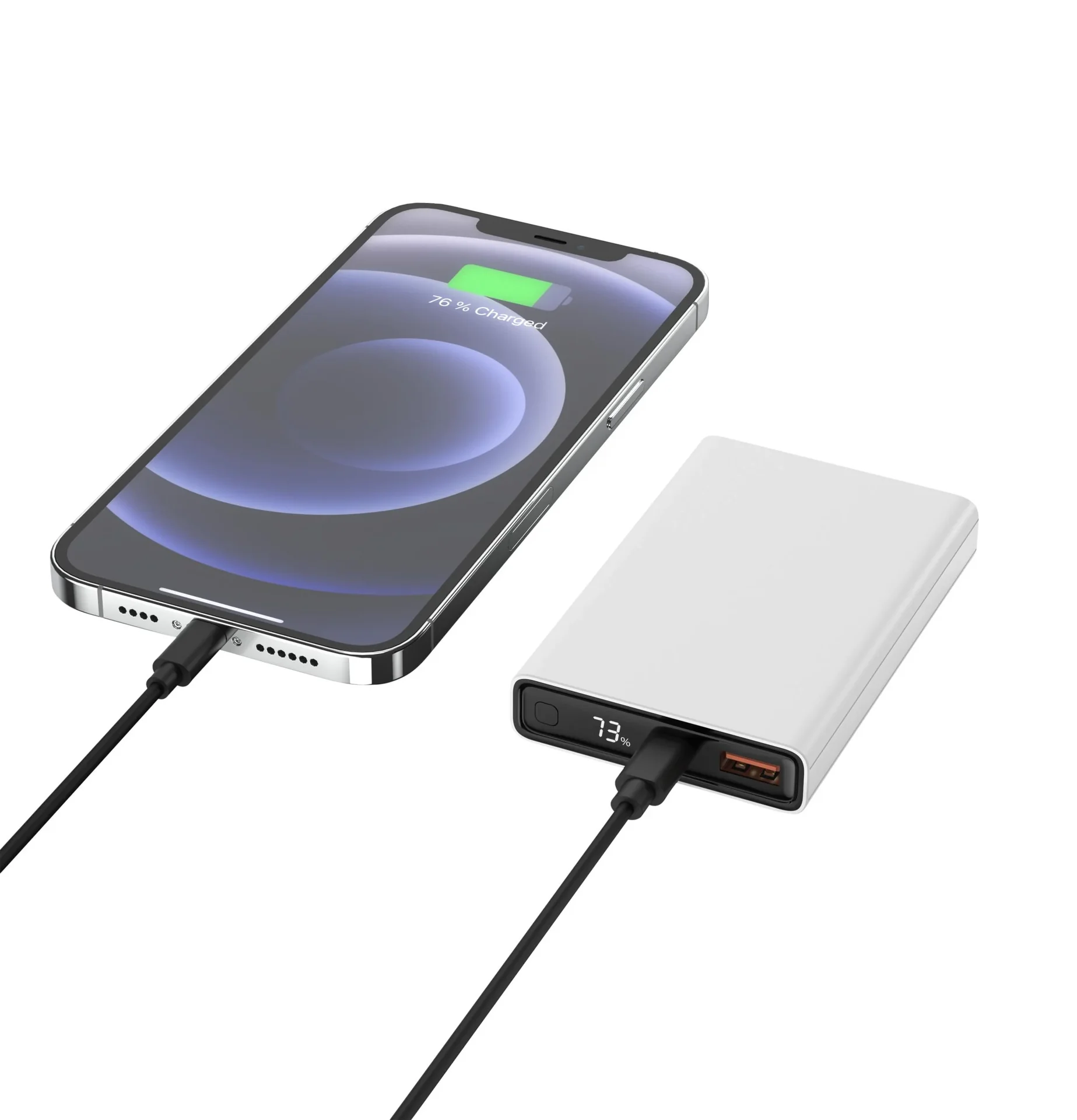 Powerbank 10000 PS222PD, Quick Charg 3.0 und Huawei Supercharge - weiß - 5