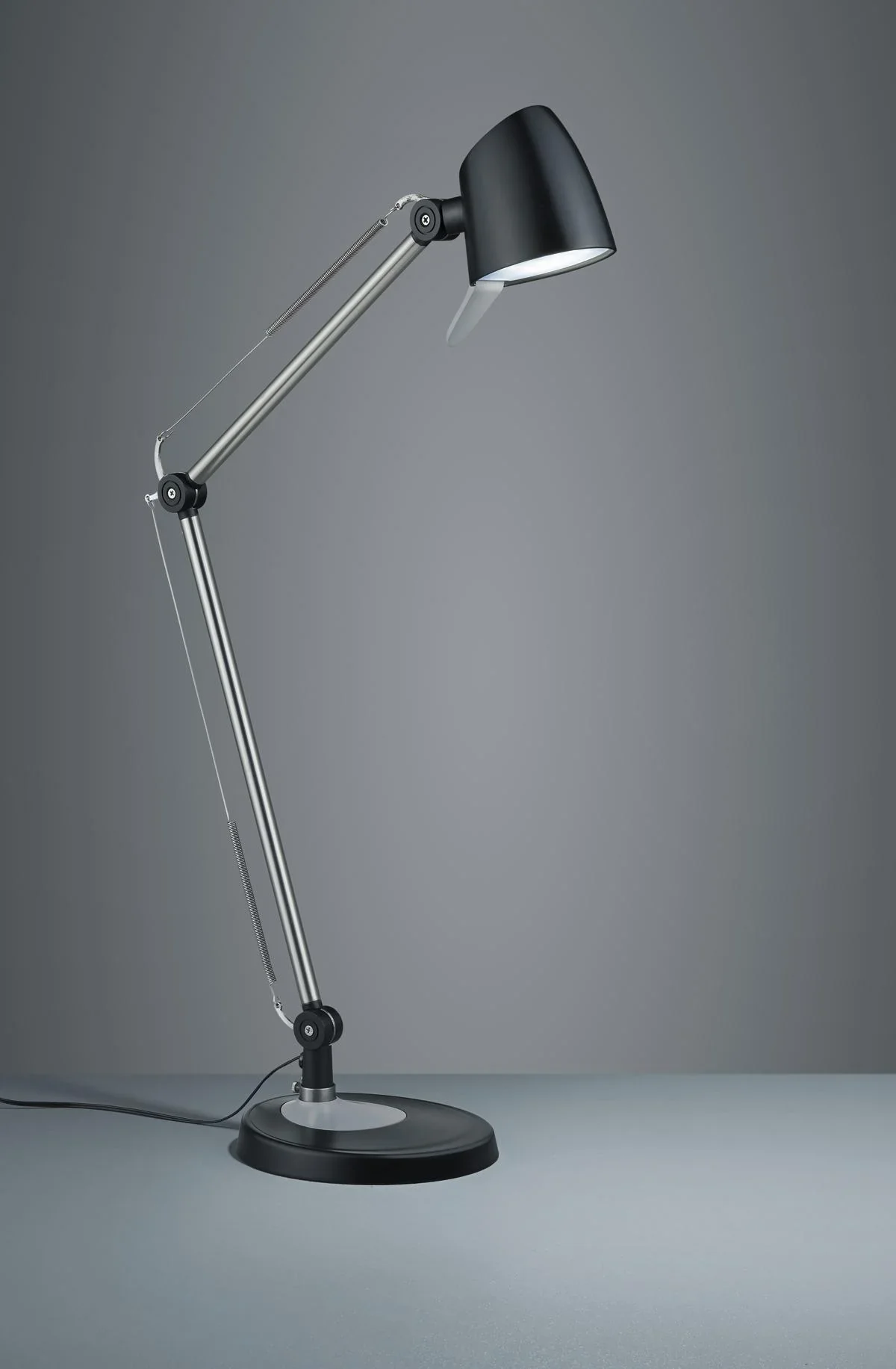 LED-Klemm-/Tisch-/Wandleuchte RADO, 5W LED, 550 lm, 3000+4000+5000K, sschwarz/grau, 4-fach TOUCH - 1