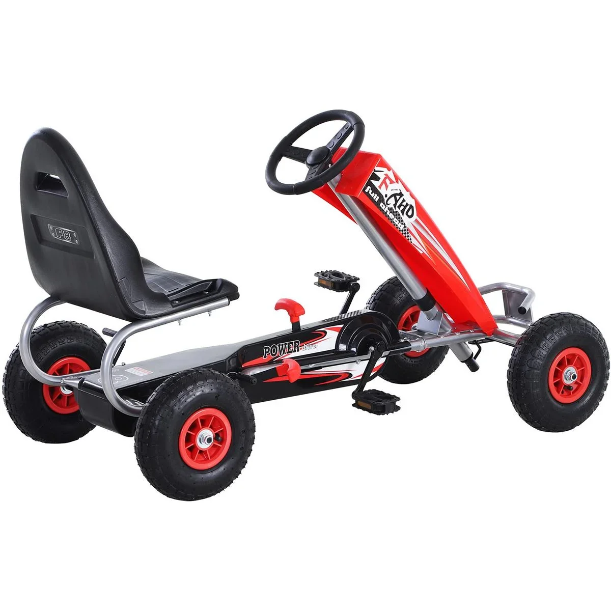 Go-Kart mit Handbremse rot - 2