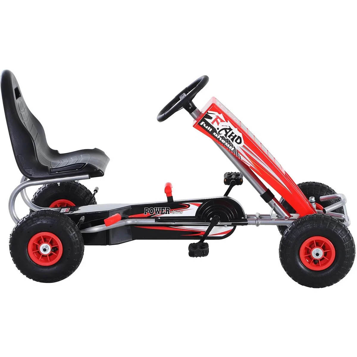 Go-Kart mit Handbremse rot - 6