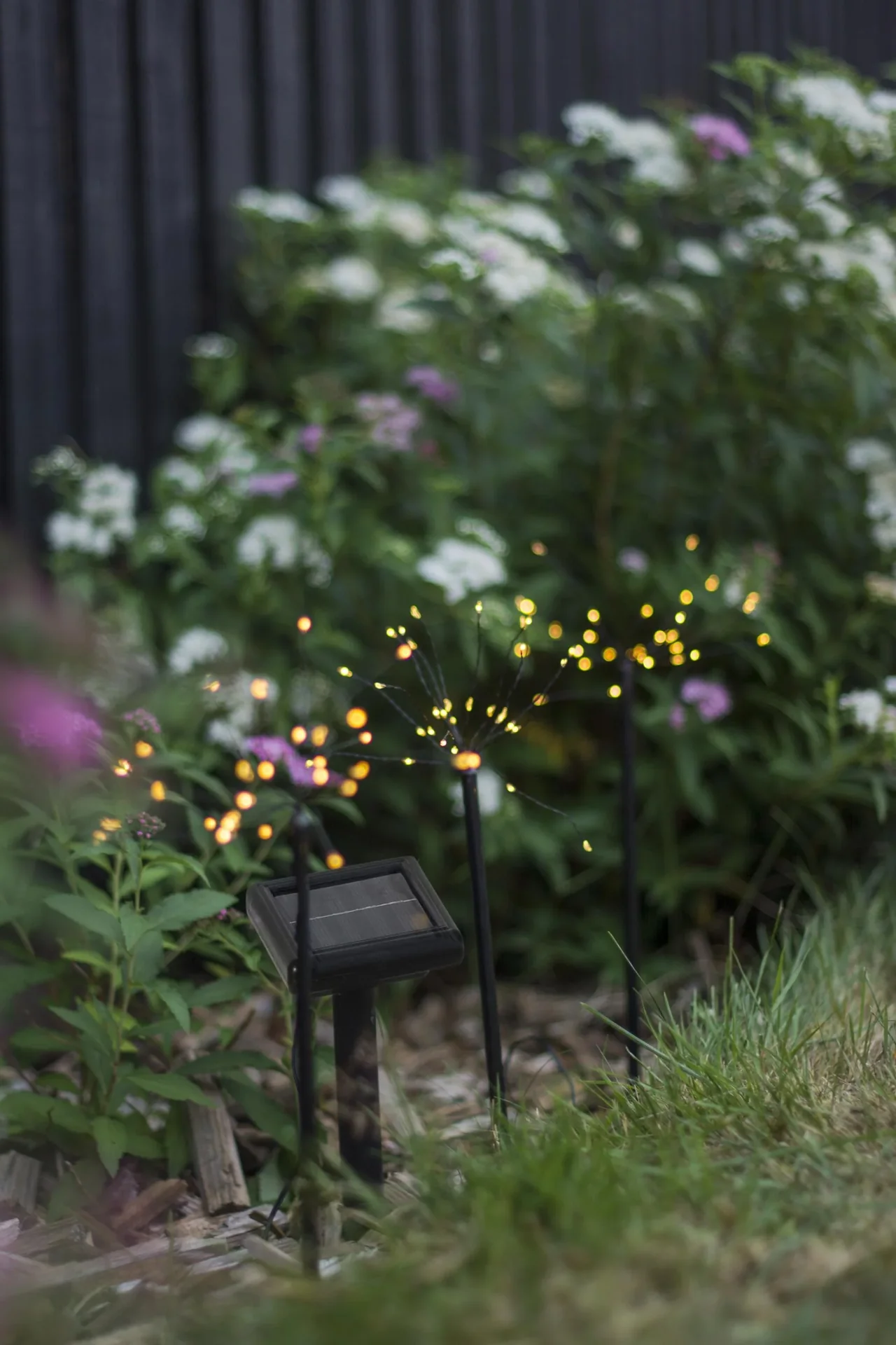 Solarstab "Firework" mit 90 warmweißen LEDs im 3er Set - 1