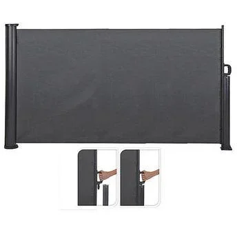 Koopman Windschutz für Terrasse - 3x1,4 m - Anthrazit - Einziehbar - 1