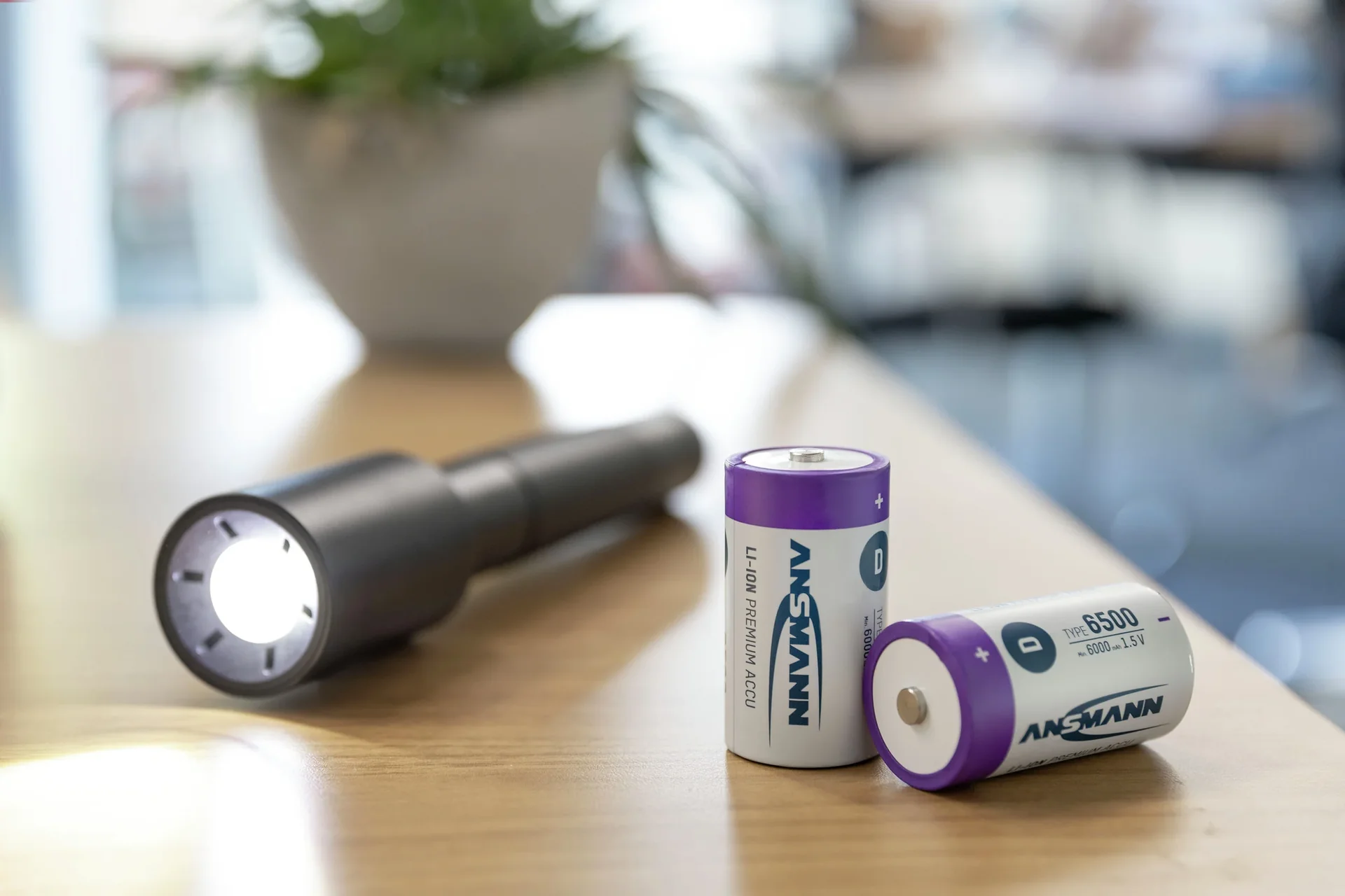 Lithium Ionen Mono (D) Akkus USB-C - 2 Stück, Sicherheitsabschaltung - 0