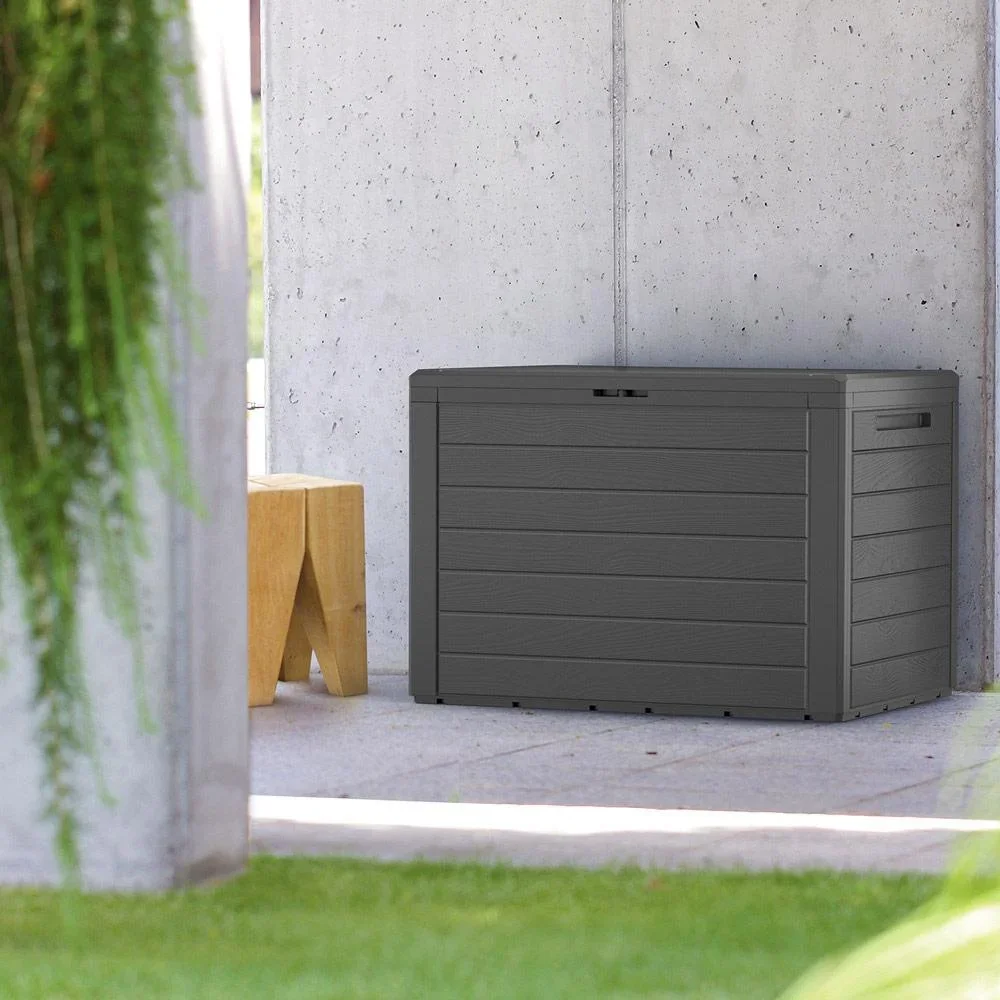 Aufbewahrungsbox - Anthrazit - 190L - 78 x43,8 x 55 cm - für den Außeneinsatz - 0