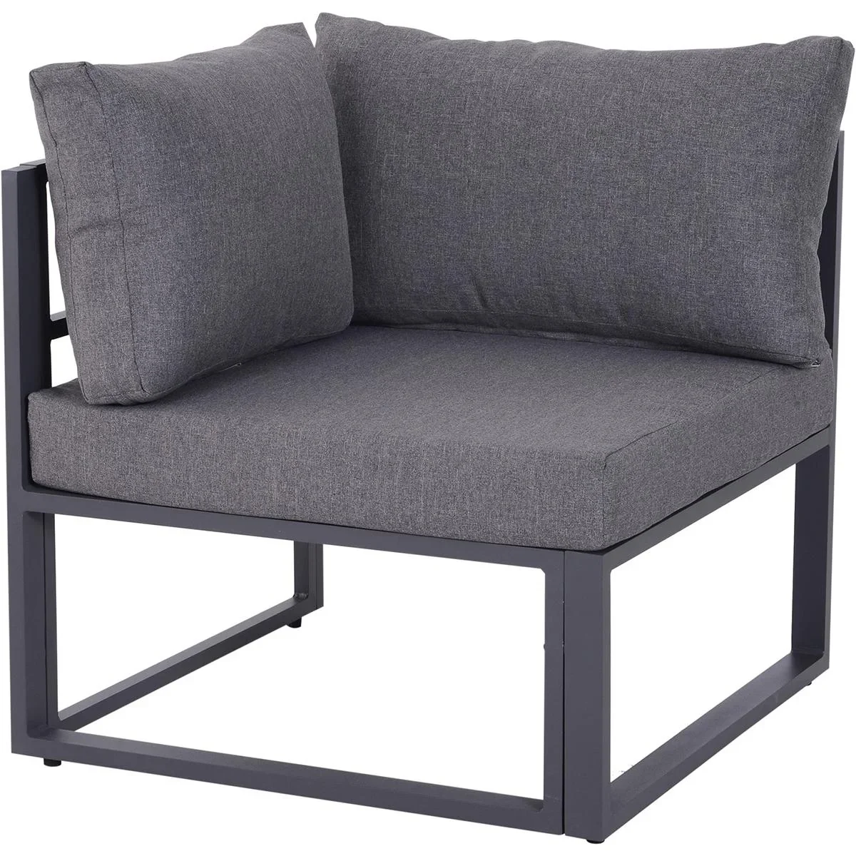 Gartensofaset für 4 5 Personen grau - 1